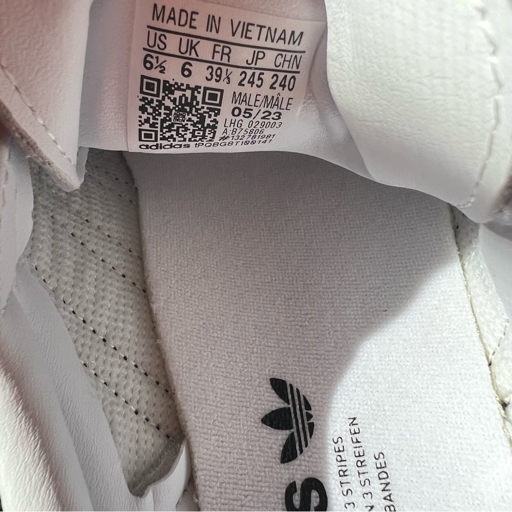 NWT Adidas Samba OG Sneakers White Size Men 6.5/Women 7.5 - Picture 14 of 16